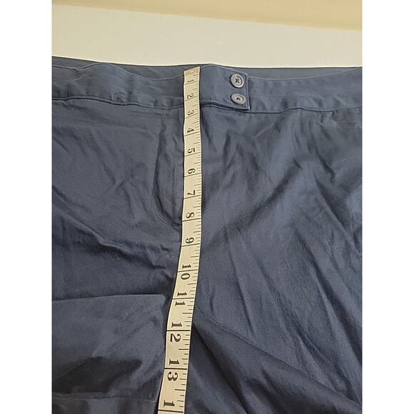 Lane Bryant Navy Blue Straight Leg High Rise Casual Cropped Pants Womens Size 26 - Picture 7 of 10